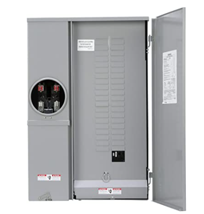 grey 200 amp panel