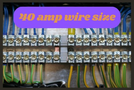 40 amp wire size