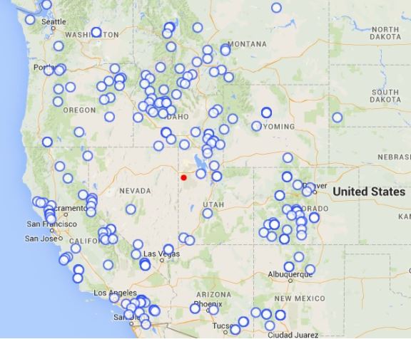 utah hot springs map