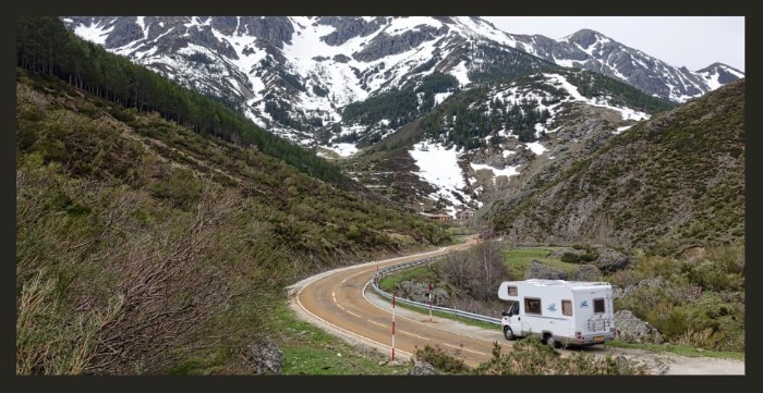 white rv going boondocking