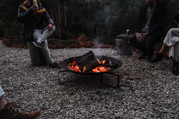 camping and campfire