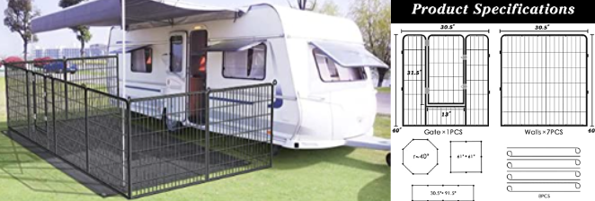 PUKAMI Portable Dog Fences