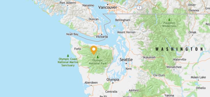 Olympic hot springs map