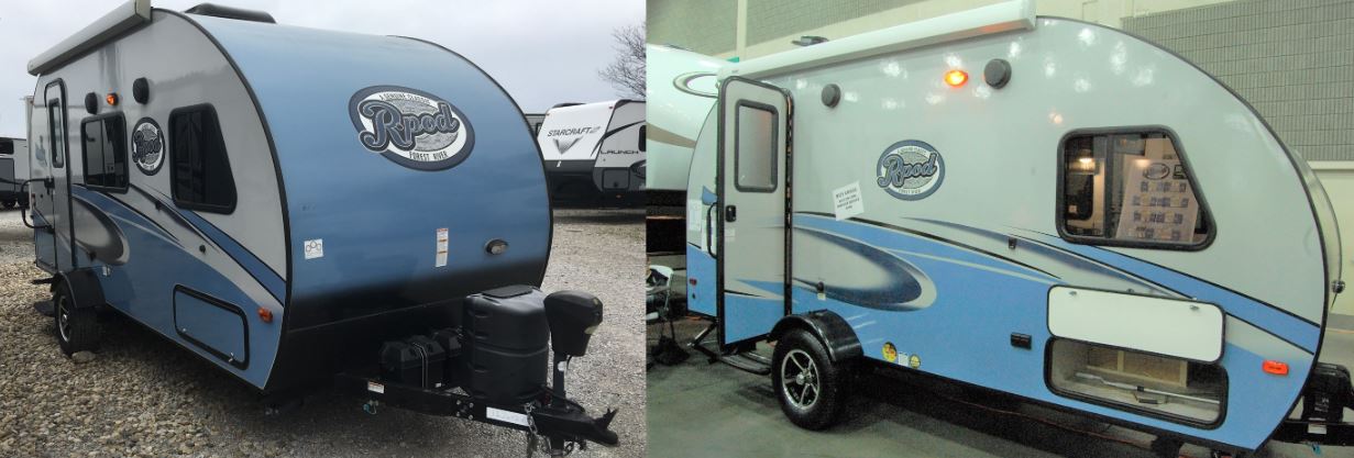 two different r-pod campers