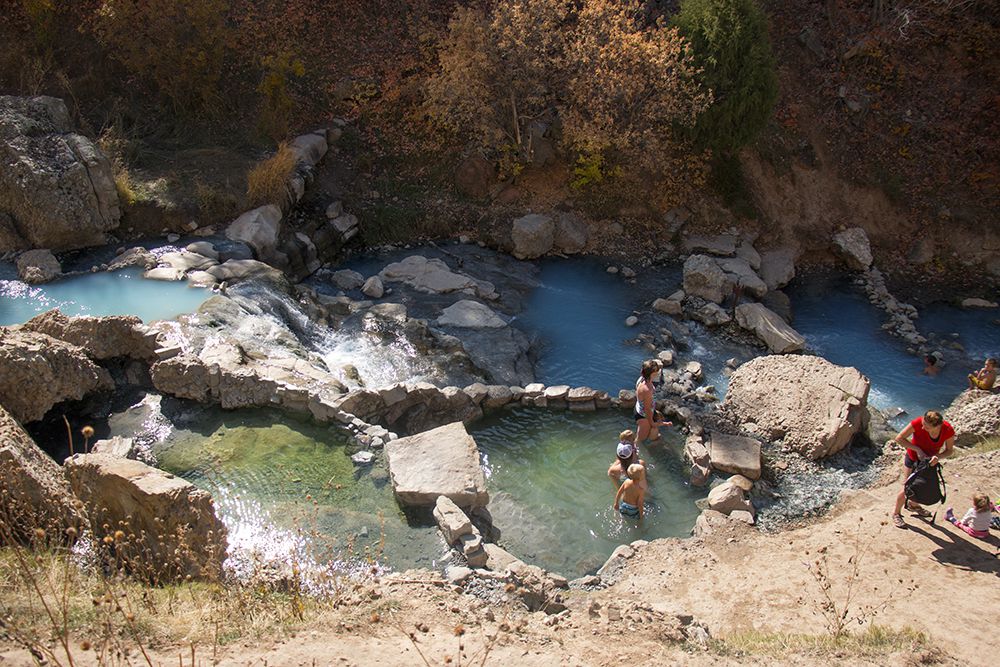 FIFTH WATER HOT SPRINGS aerial view