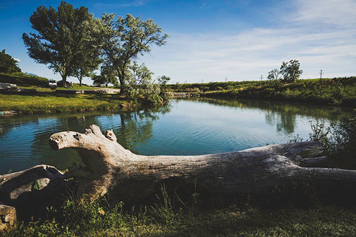 Salt Lakeke city hot spring