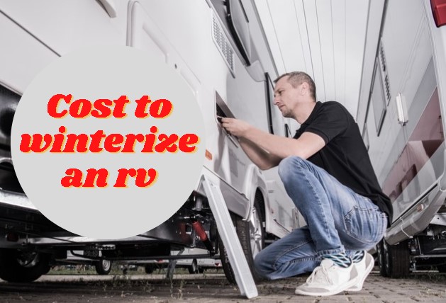 man winterizing rv