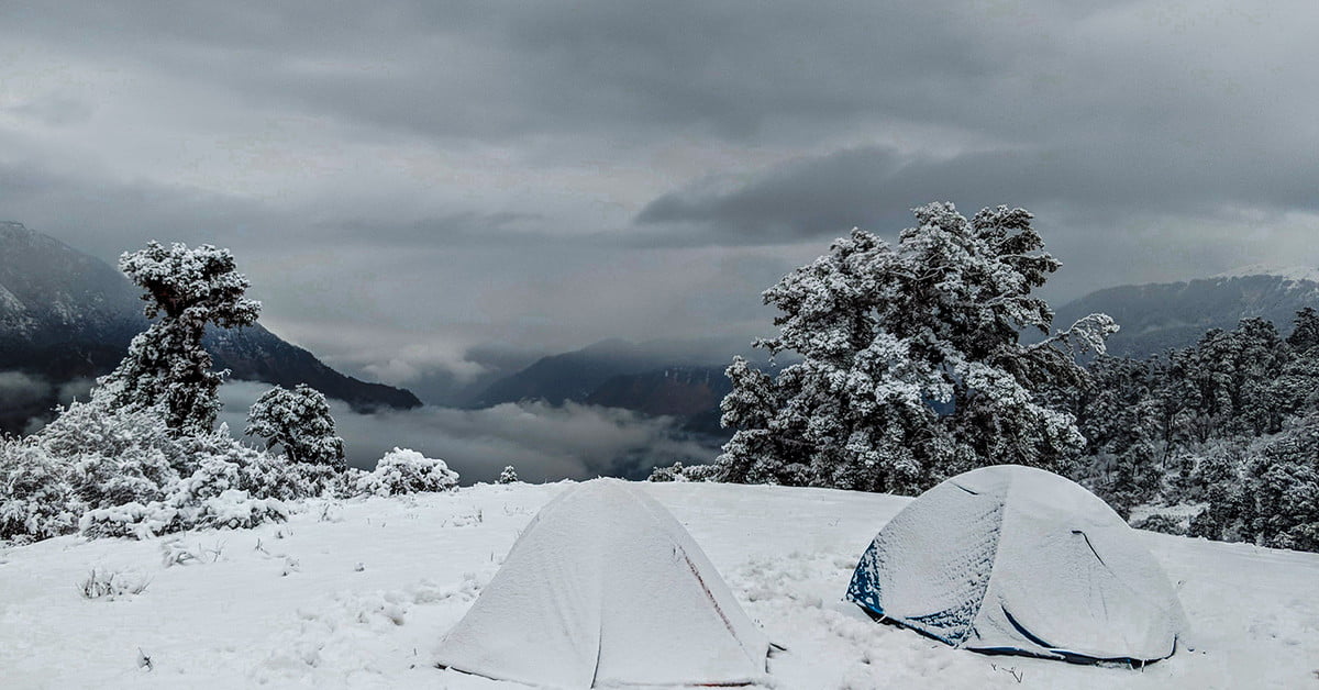 winter camping