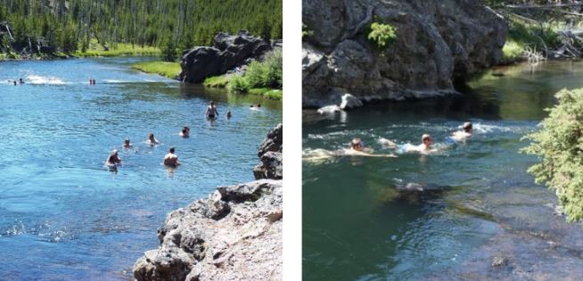 Yellowstone’s Firehole River Swimming Area