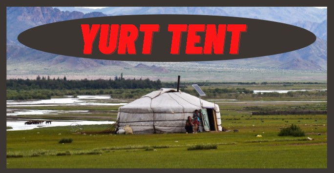 white yurt tent
