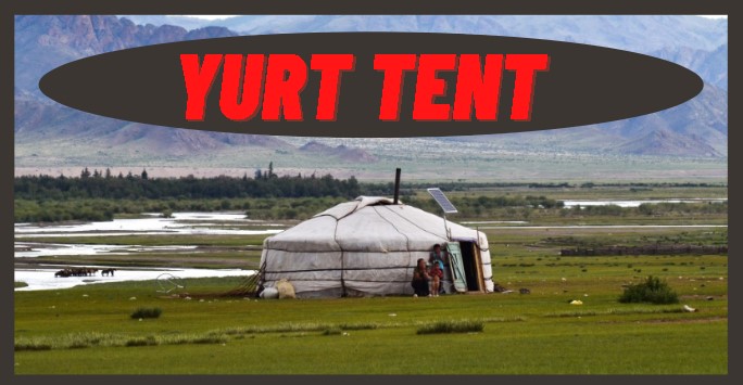 white yurt tent