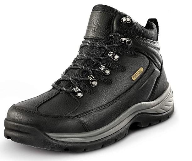 NORTIV 8 Men's Leather Waterproof Hiking Boots