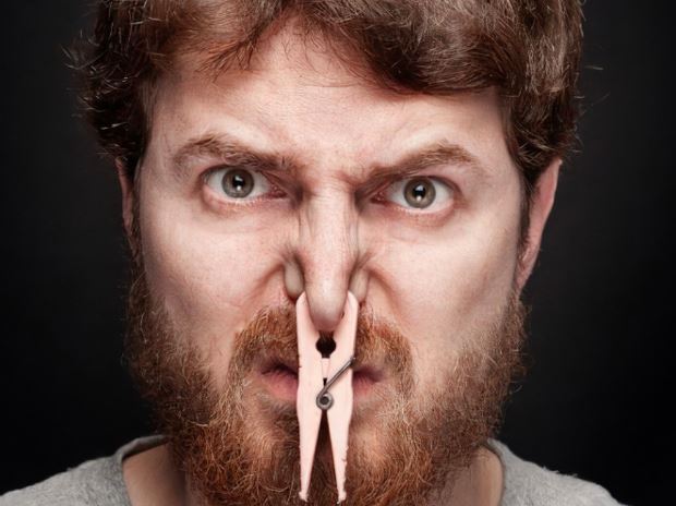 guy with pin on nose