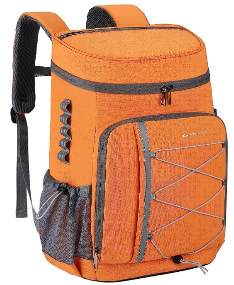 orange cooler backpack