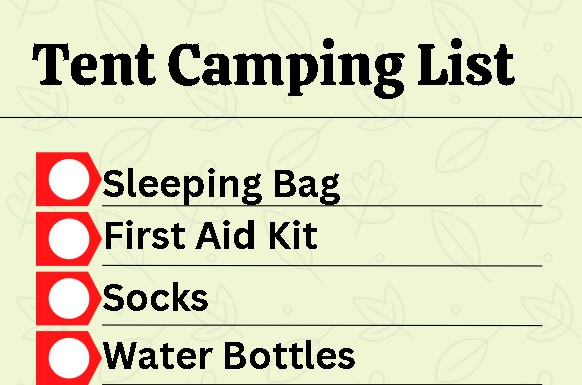tent camping list