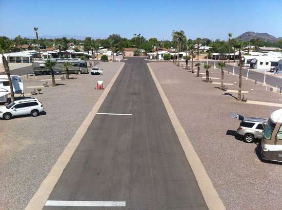 Desert Shadows RV Resort parking lot
