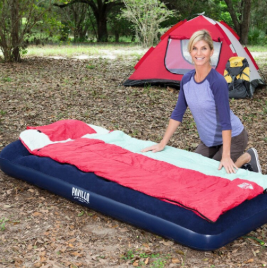 bedding and tarp for camping with dogs