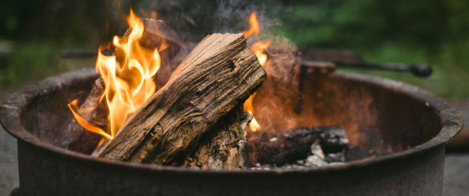 dry camping fire