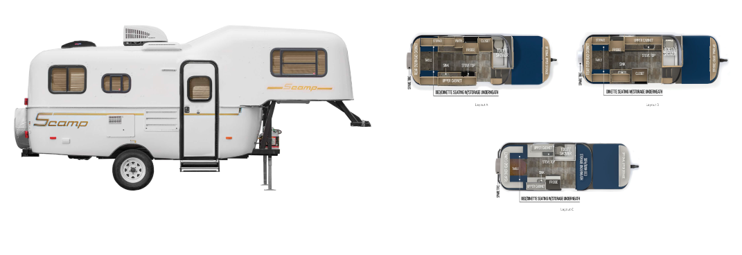 Scamp Lite 19′ Deluxe 5th Wheel Camper