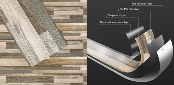 rv flooring showing the different levels of the interior