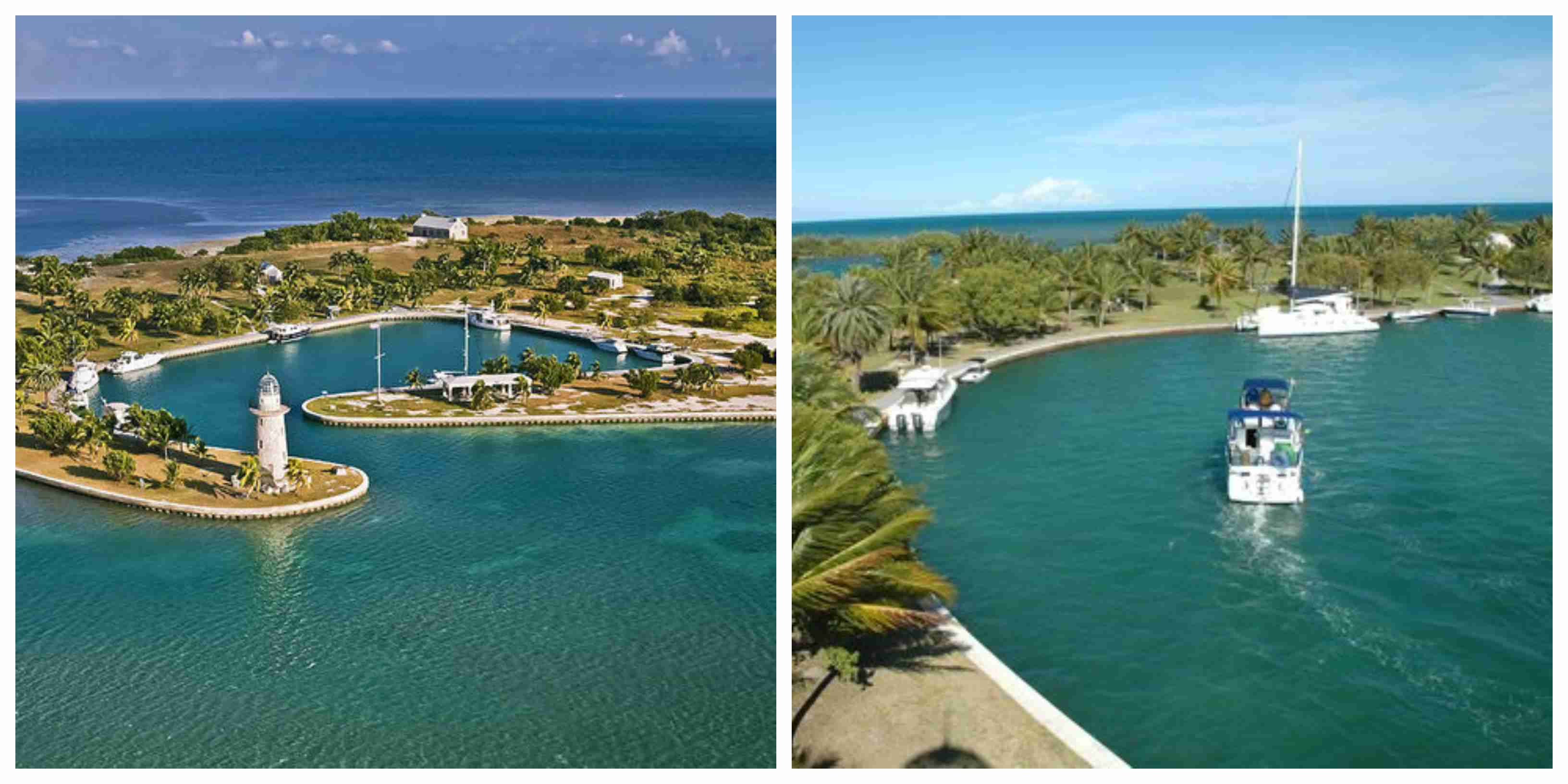 two separate views of the BOCA CHITA KEY CAMPGROUND