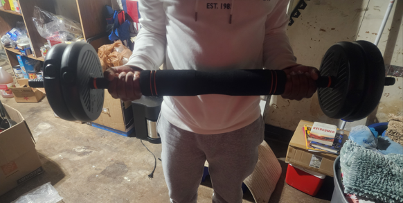 flybird dumbbell bar with weights