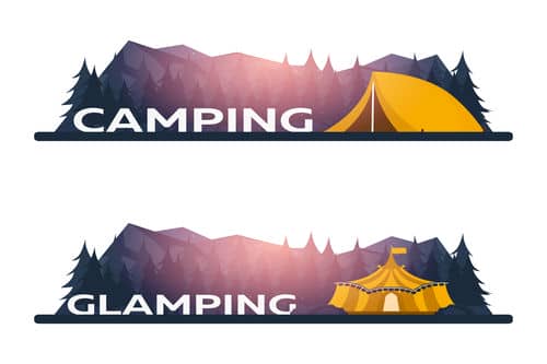 camping and glamping