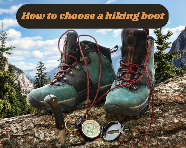 green hiking boots