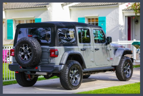 gray jeep wrangler