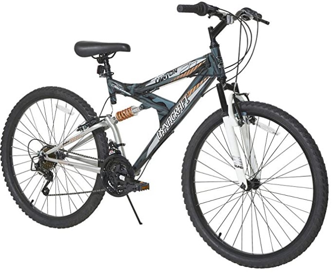 Dynacraft 26 Men's Silver Canyon Dual Suspension Mountain Bike
