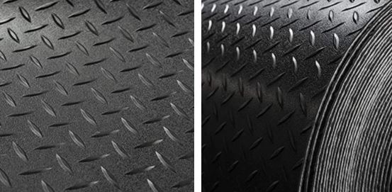 Diamond Plate Pattern RV Flooring