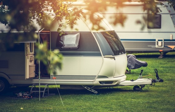 rvs in a park