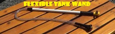 flexible tank wand for rv toilets