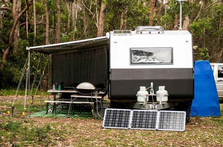 rv with solar panel