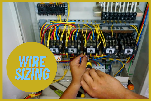 guiy fixing wires in a panel